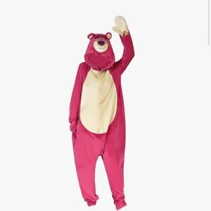 Source Unknown Pink and Cream Bear Onesie
